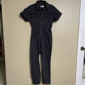 We the Free People Marci coveralls black jumpsuit denim cotton size small
